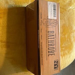 NY Threads Grey Men’s Hooded Plush Long Robe Size Large/X-Large